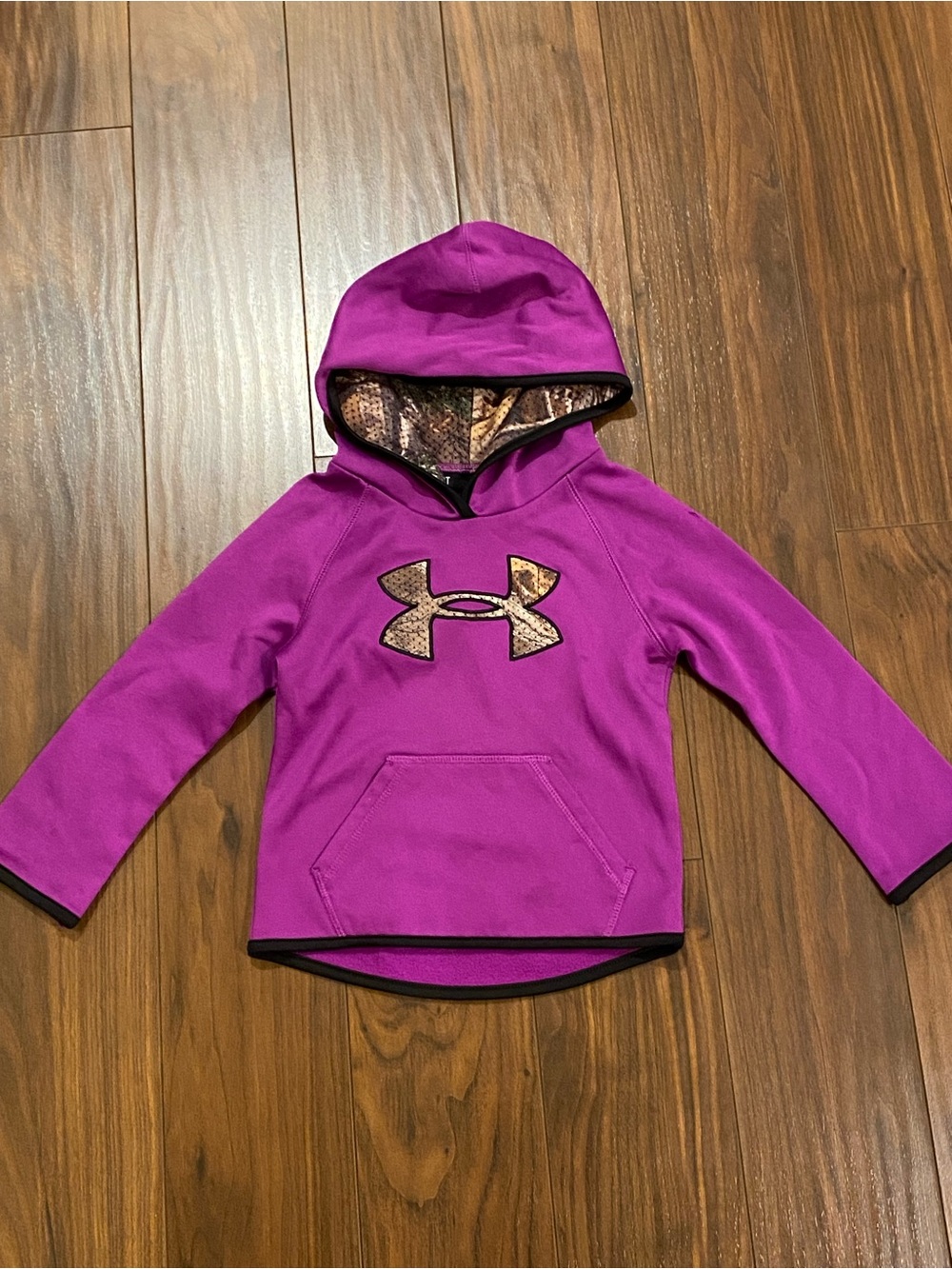 4/$20 Under Armour purple and camo hoodie sweatshirt 3T